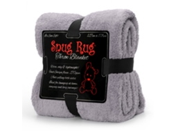 Cobertor Snugrug Luxo Sherpa Fleece Sofá Tv Lance Cobertores Para Presente 127x178cm - Cinza Lilás