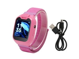 Mali relógio Inteligente para Crianças com Tela Touch 1.54 Polegadas Ips Hd, Chamadas 2g, Sos, Câmera e Jogo Rosa