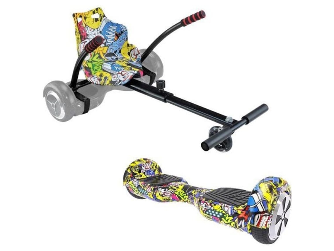 Urbanglide Pack Hoverboard + Kart Pilot - Multicolor - Rodas 6,5 - 550 W - 4Ah (Outlet Caixa Aberta)