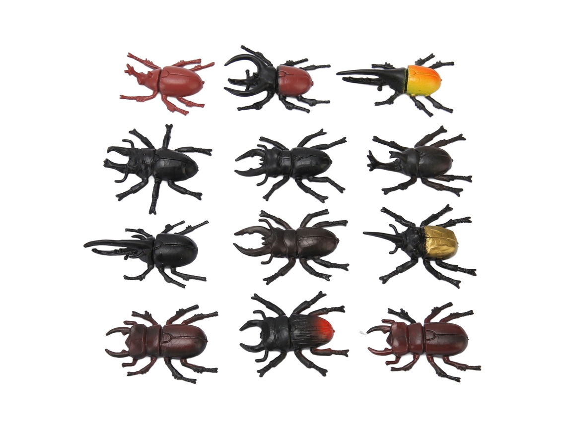 Primerox 60 Peças Brinquedo Modelo Inseto Figurina Simulada Educativo Científico Brincadeira