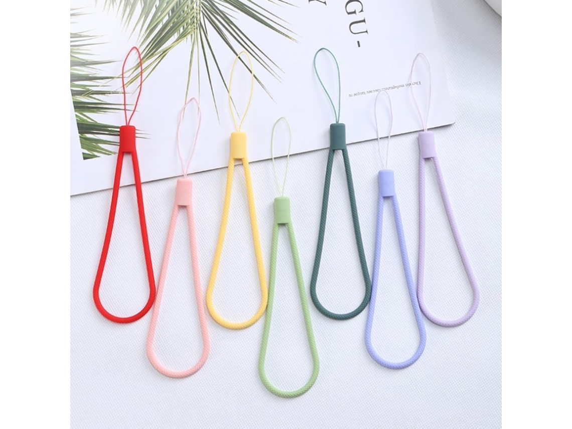 Cordão De Pulso, Alça De Mão, Cordão De Silicone Impermeável, Pingentes Para Os Pés E Polegares, Chaveiros, 7 Peças Em Cores Sortidas.