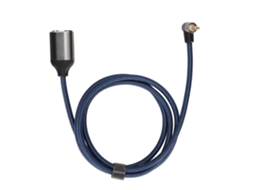 Cabo Mali de Áudio Cablecreation com Ângulo 3.5mm Macho para 2 Fêmeas 1m