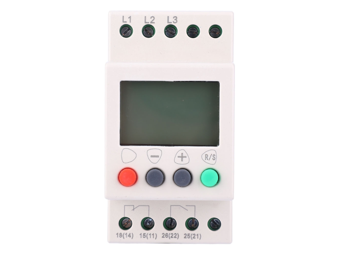 Protetor de Sequência de Fases Trifásico com Display LCD e Monitoramento de Tensão JL 400