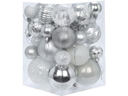 36pcs Bolas Navideñas De Plástico Inquebrantables Decoración Árbol Navidad Fiesta