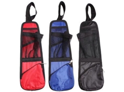 Bolsa De Armazenamento Para Carro Com Malha Elástica Lateral Do Assento Leve Durável 3pcs Preto+azul+vermelho