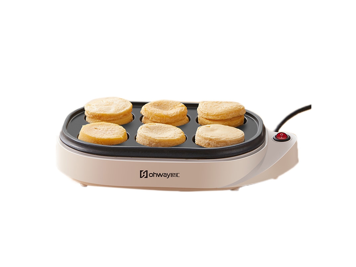 Laxiscreed Frigideira De Ovos Com 6 Furos Antiaderente Para Café Da Manhã E Controle De Temperatura