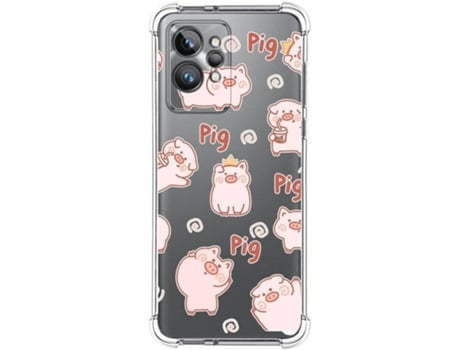 Capa para Realme GT 2 Pro 5G TUMUNDOSMARTPHONE Desenhos Anti golpes Cerdos Multicor