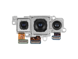 Clappio Módulo De Câmera Traseira Tripla Para Galaxy S22 / S22 Plus - Módulo Fotográfico Completo Preto / Prata