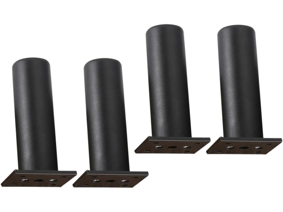 Angooily Conjunto De 4 Pés Sofá Em Liga Alumínio Substituição Para, Cadeira E Móveis Duráveis Preto Suporte Para Tv