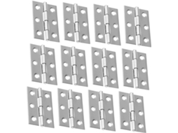 Conjunto De 45 Dobradiças Aço Inoxidável Reforçadas E Fáceis Instalar