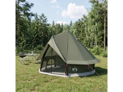Vidaxl Barraca Tipi Verde Exército 250 X 250 Cm Poliéster E Aço