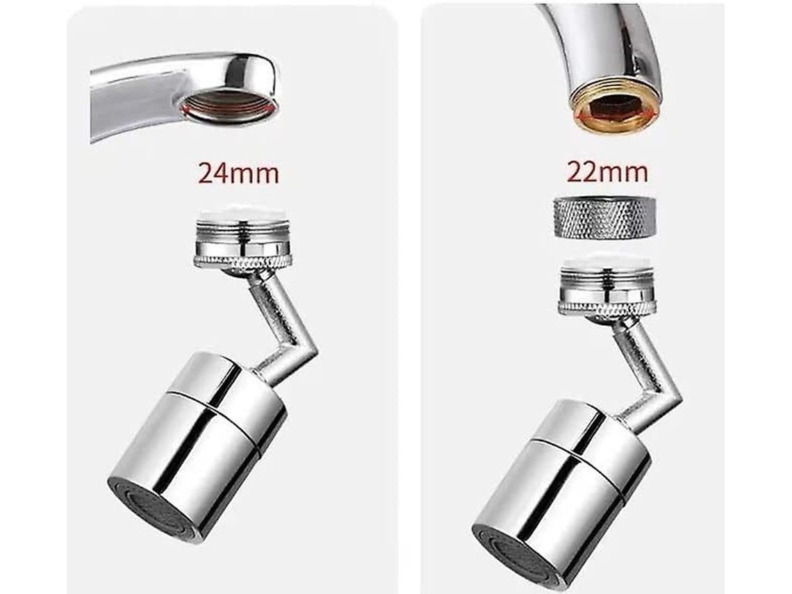 Kit Com 2 Bicos Giratórios De 720 Graus Para Torneira, Filtro Protetor Contra Respingos, Acessórios Torneira Cozinha Aquaforge