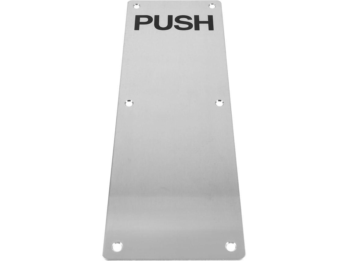 Placa De Porta Em Aço Inoxidável 304, Fácil De Instalar Com Puxador De Pressão.
