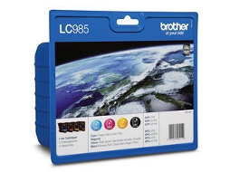 Pack 4 Tinteiros BROTHER LC985 Cores (LC985VALBP)