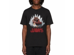 Rockinstone Jaws Movie Mouth Pov Black Adult T-shirt Size:l