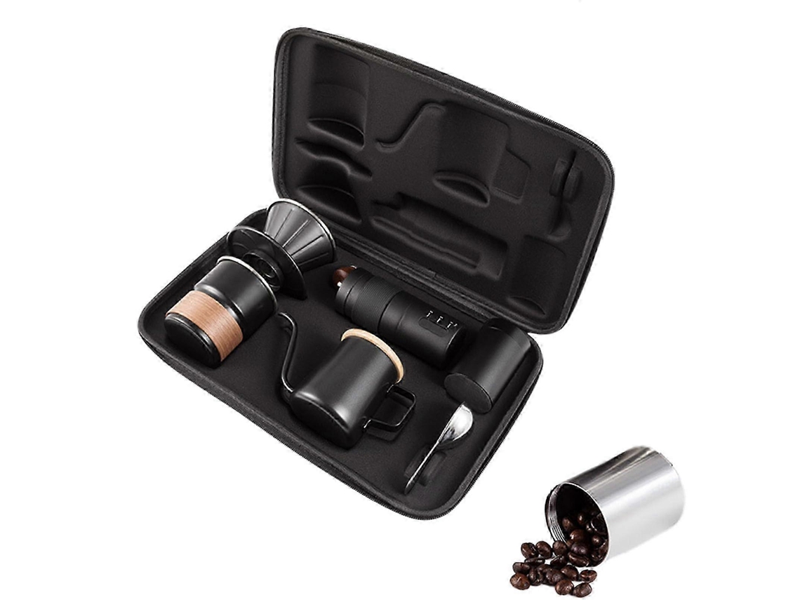 Moedor de café manual de 350 ml, em aço inoxidável, portátil, para café expresso, prensa francesa e coado, ideal para uso em casa e em viagens.