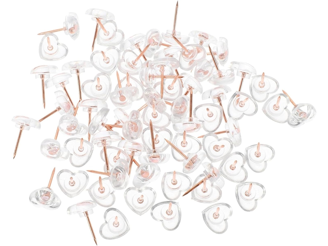 Conjunto De 100 Tachinhas Pequenas Em Caixa Para Armazenamento, Feitas De Metal E Pp, Com Design Delicado, Ideais Para