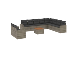Garden Sofa Set, Garden Sofa Sets Vidaxl Cinzeto Rattan / Vime (n/a)