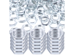 Conjunto De 150 Porcas Sextavadas Ferro Para Fixação Lâmpadas, Ideal