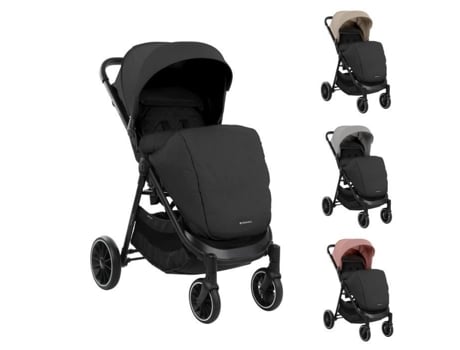 Carrinho de bebê Kikkaboo Sarah Buggy, dobrável, ajustável, com porta-copos, até 22 kg, preto