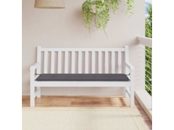 Vidaxl Almofadão P/ Banco Jardim 150x50x3 Cm Tecido Oxford Antracite