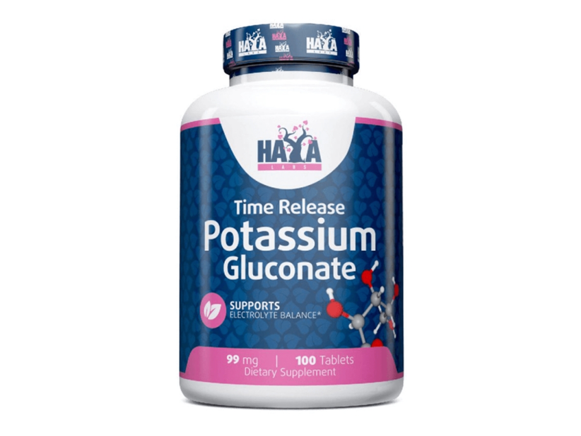 Potassium Gluconate 99mg - 100 Tablets De Haya Labs