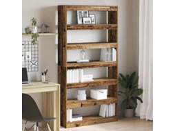 Vidaxl Gabinete De Livros 6 Níveis 100 X 30 X 198 Cm