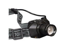 Lanterna de Cabeça Maximus 5W, 200 Lúmens, Função Spotlight, Alcance de 185 m, IP44, 3 Luzes LR03, Preta