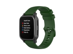 Bracelete Para Garmin Forerunner265/265 Music (22mm) Verde Militar Cuich