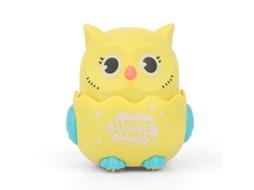 Press Sliding Owl Toy Push And Go Movido Por Fricção Brinquos Móveis Em Forma De Coruja Puxe Para Trás Toy-amarelo*
