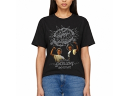 Rockinstone Bill And Ted Gray Wyld Stalyns Black Adult T-shirt Size:l