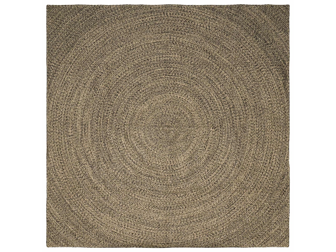 Conjunto 1 Tapetes Grandes Vidaxl Castanho Juta (200 X 200 Cm)