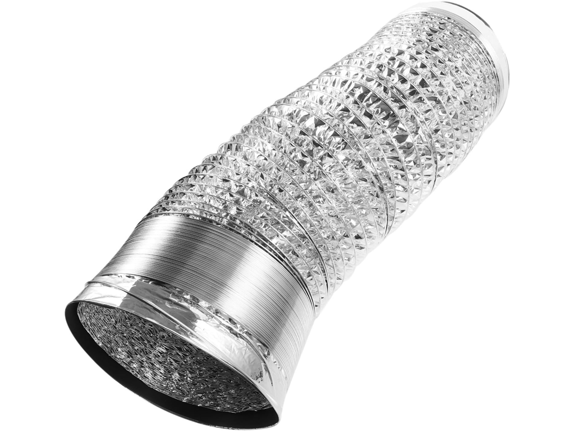 Duto de Ventilação Flexível e Espesso, com 180 Mm Diâmetro, em Folha Alumínio, Resistente Ao CHABERLU