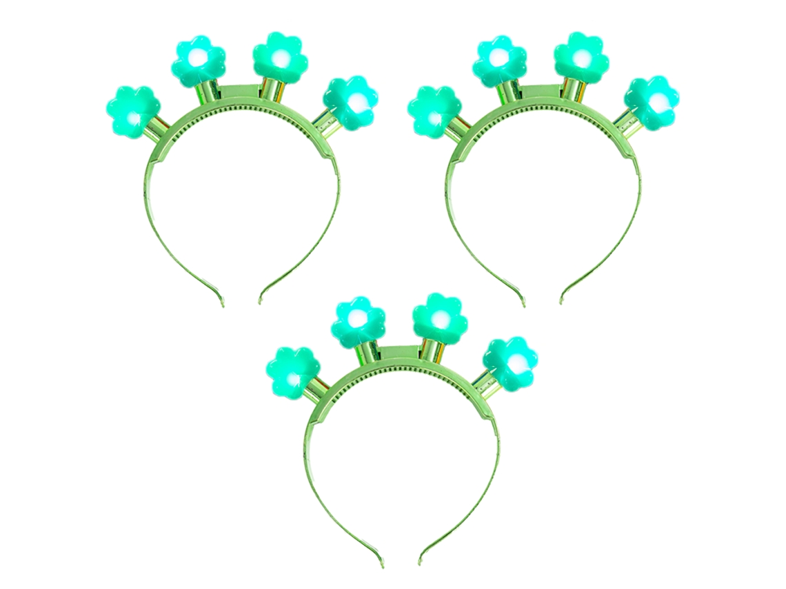 Pacote com 3 Lâmpadas Pisca-Pisca de Natal Tiara Acessórios de Natal Lembrancinhas para Festas Estilo 1