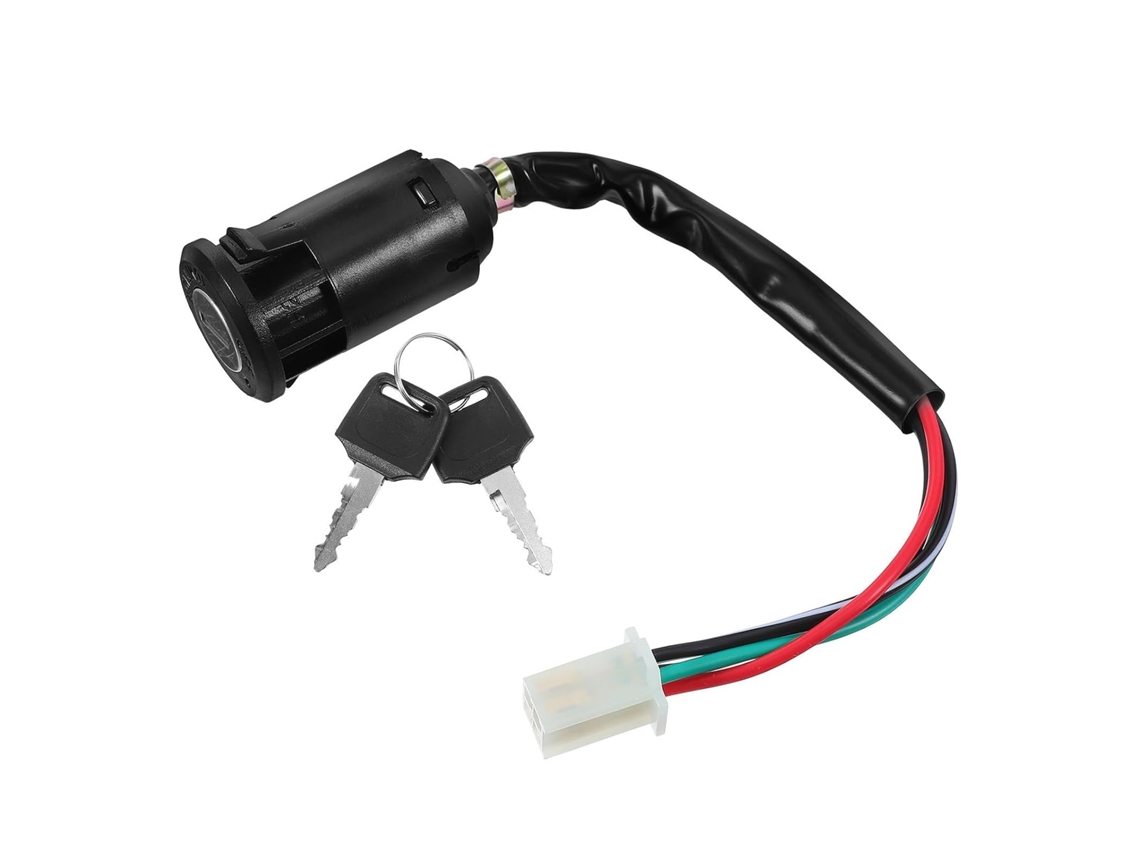 Chave De Partida Preta Para Motocicletas, Quadriciclos E Scooters De 50 A 250 Cc - Fácil De Usar