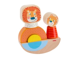 Jogo De Leão De Madeira Haba Brinquedos Montessori Para Crianças Pequenas
