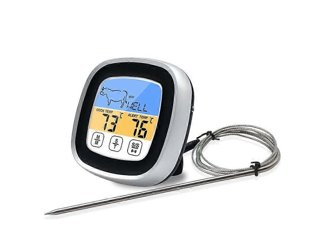 Termômetro de Carne, Digital Cozinha com Timer, para Forno, Alar Me, Sonda Temperatura e Tel GOKOCO