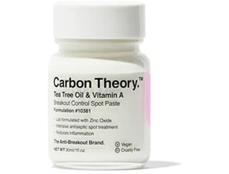 CARBON THEORY Tea Tree Oil & Vitamin a Breakout Control Spot Paste Lokální Péce Proti Nedokonalostem Pleti 30Ml