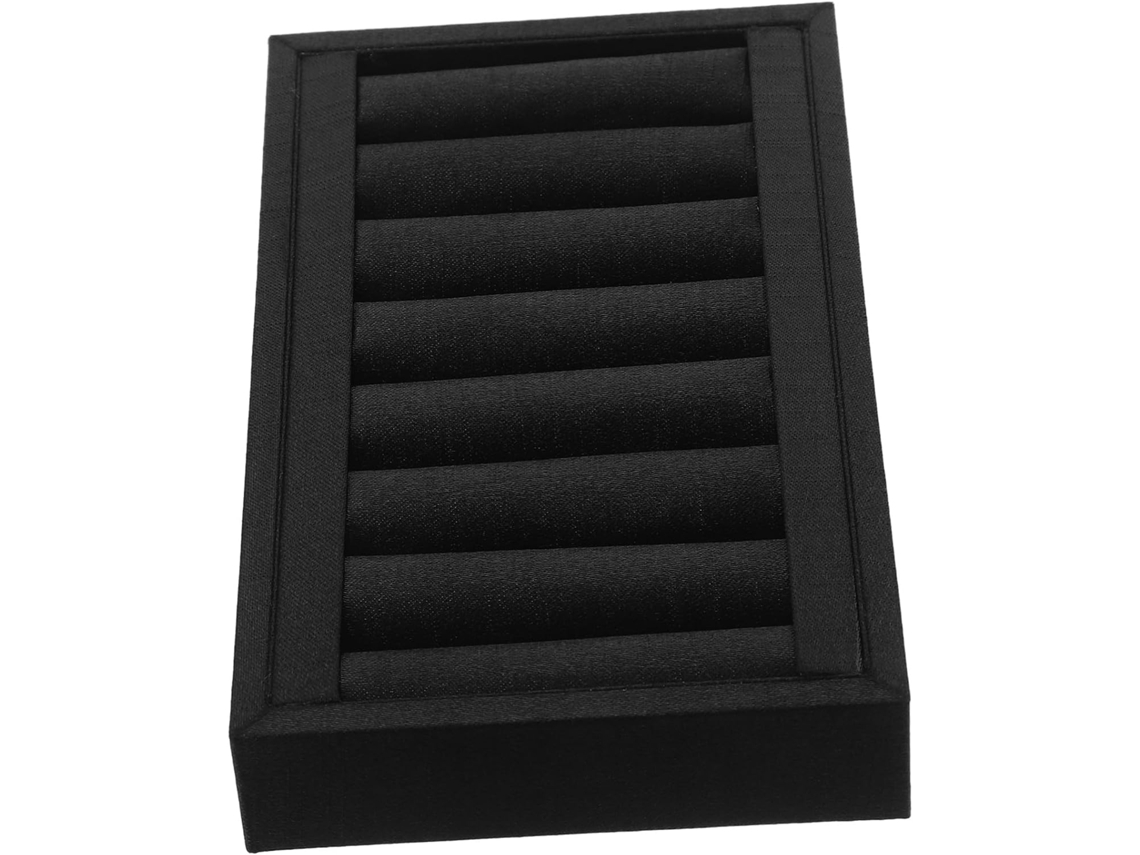 Compartimentos Múltiplos, Ideal Para Feiras Comerciais E Joalherias, Em Madeira E Pu Preto.