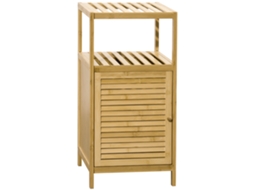 Prateleira Banheiro Bambu 1 Porta Prateleira Cozinha 33x36,5x67cm Natural