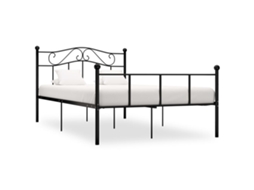 Estrutura De Cama Em Metal 140x200 Cm Preto