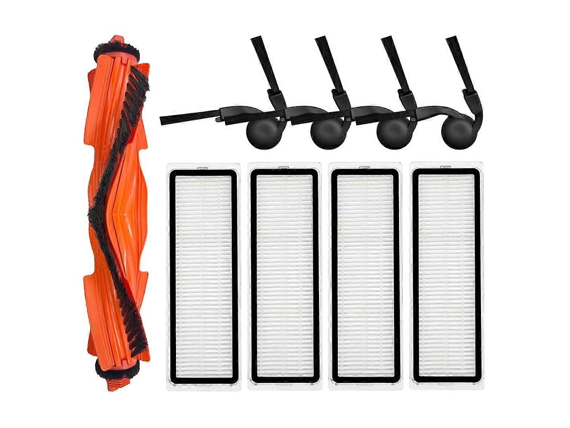 Compatível Com O Aspirador Robô Xiaomi S40 / Ov81: Acessórios, Escova Principal, Escova Lateral, Filtro Hepa, Peças De Reposição (9 Peças)
