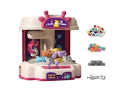 Mali máquina de Pegar Bonecos Mini com Luz e Música 10 Bonecos 10 Cascas 20 Moedas