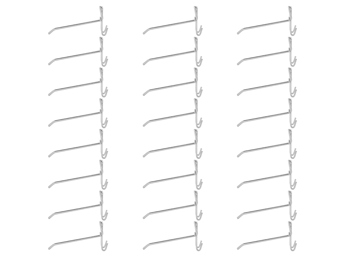 Ganchos de prateleira de ferro 3.5mm 15cm 30pcs S/MARCA