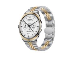 Smartwatch com Tela Amoled de 1 43 Polegadas Chamadas Bluetooth e Modos Esportivos Ouro YEMAESRE