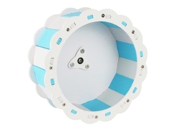Roda De Exercício Silenciosa Azul Branca Para Hamster
