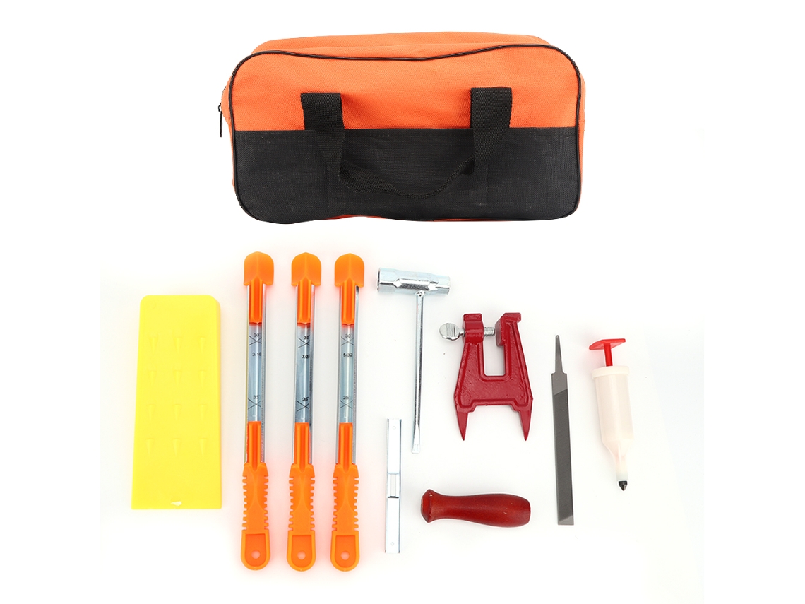 Kit De Lixas Para Motosserra Com Ferramenta De Afiação E Polimento Acessórios Industriais