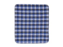 Forro Reutilizável Para Adultos Lavável Espessado Fralda De Pano Azul Com Xadrez 80 X 90 Cm