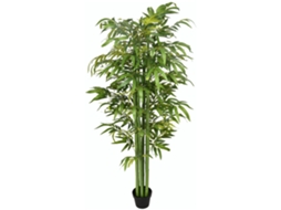 Planta Artificial Bambu Para Interiores E Exteriores Decoração De Sala De Estar Escritório Ø17x180 Cm Verde