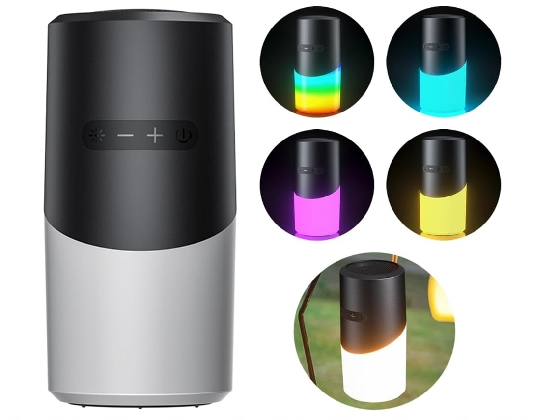 Portable Bluetooth Speaker, 7 Pre-programmed Light Modes, Bluetooth 5.3, Ipx5, 20m Range (refurbished).